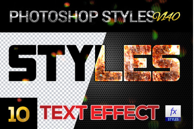 10 creative Photoshop Styles V140