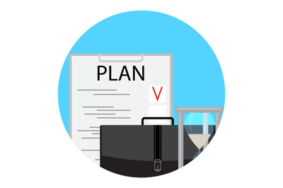 Planning and time management icon