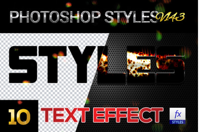 10 creative Photoshop Styles V143