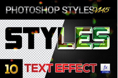 10 creative Photoshop Styles V145