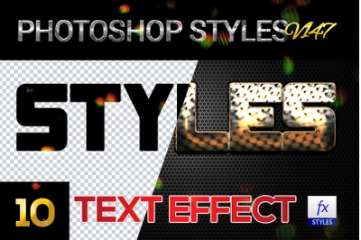 10 creative Photoshop Styles V147