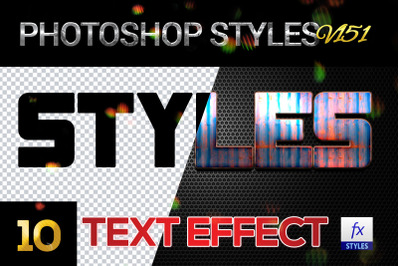 10 creative Photoshop Styles V151