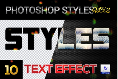 10 creative Photoshop Styles V152
