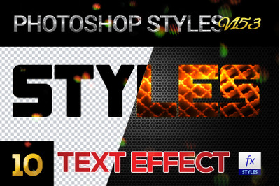 10 creative Photoshop Styles V153