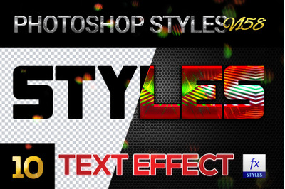 10 creative Photoshop Styles V158