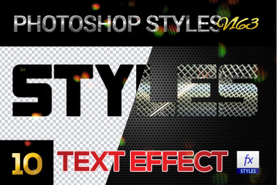 10 creative Photoshop Styles V163