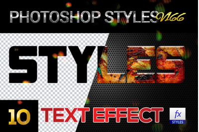 10 creative Photoshop Styles V166