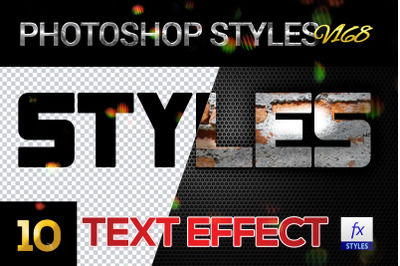 10 creative Photoshop Styles V168