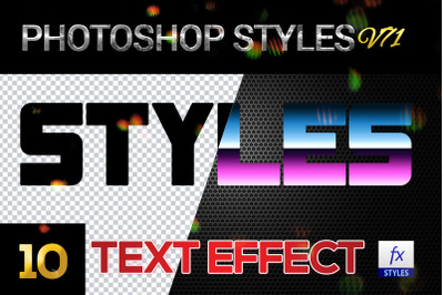 10 creative Photoshop Styles V171