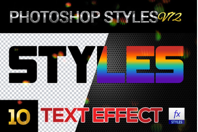 10 creative Photoshop Styles V172