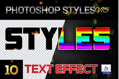 10 creative Photoshop Styles V175