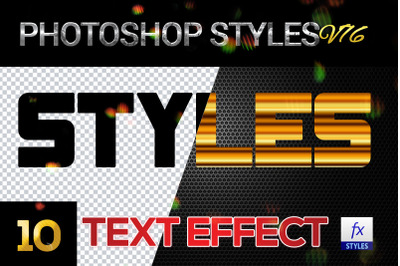 10 creative Photoshop Styles V176