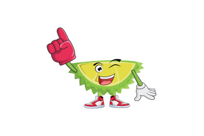 Durian Supporter Fruit Cartoon Character Design