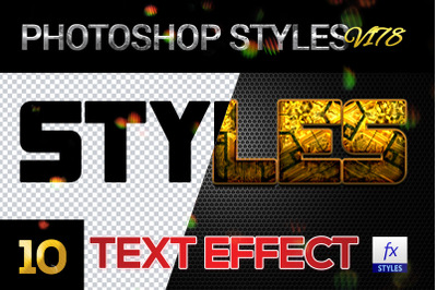 10 creative Photoshop Styles V178