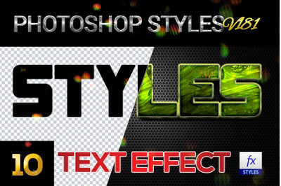 10 creative Photoshop Styles V181