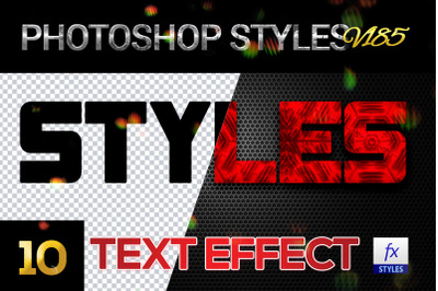 10 creative Photoshop Styles V185