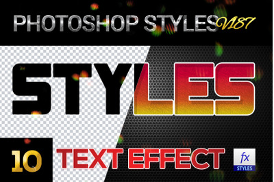 10 creative Photoshop Styles V187