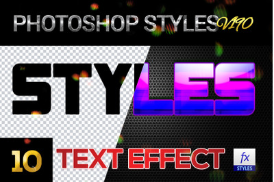 10 creative Photoshop Styles V190