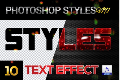 10 creative Photoshop Styles V191