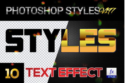 10 creative Photoshop Styles V197