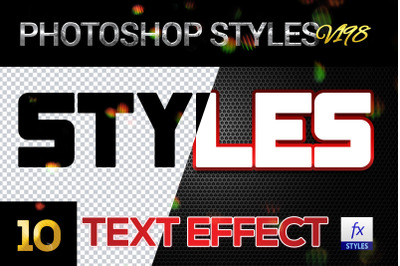 10 creative Photoshop Styles V198