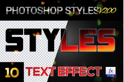 10 creative Photoshop Styles V200