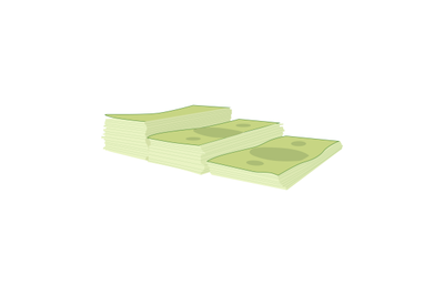 Stack dollar money isolated, stairs cash. Currency money finance