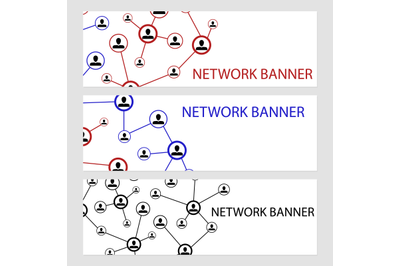 Network cards with place for text. Business information