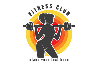 Fitness Club or Gym emblem.