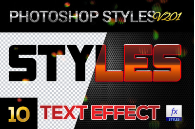 10 creative Photoshop Styles V201