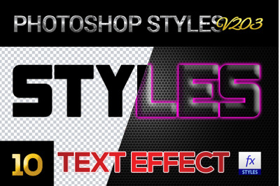 10 creative Photoshop Styles V203