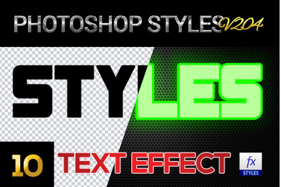 10 creative Photoshop Styles V204