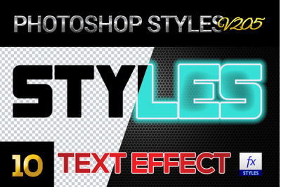 10 creative Photoshop Styles V205