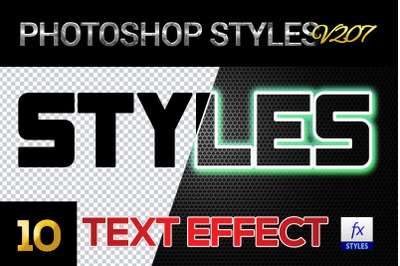 10 creative Photoshop Styles V207