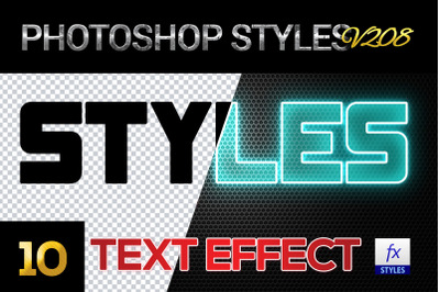 10 creative Photoshop Styles V208