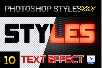 10 creative Photoshop Styles V209