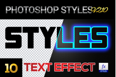 10 creative Photoshop Styles V210