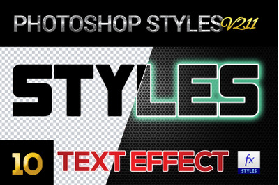 10 creative Photoshop Styles V211