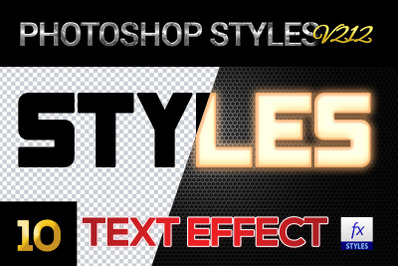 10 creative Photoshop Styles V212