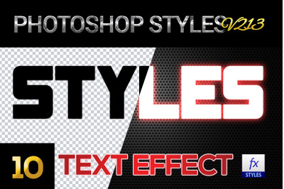 10 creative Photoshop Styles V213