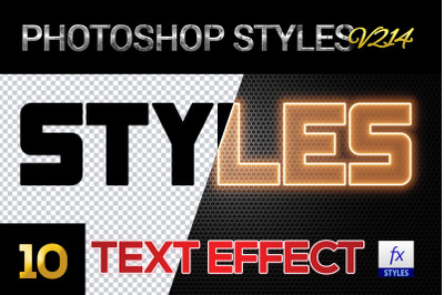 10 creative Photoshop Styles V214