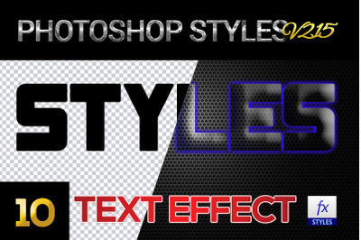 10 creative Photoshop Styles V215