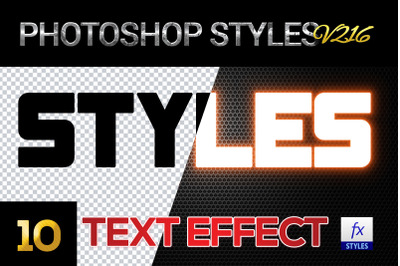 10 creative Photoshop Styles V216