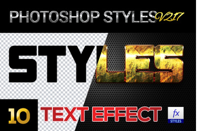 10 creative Photoshop Styles V217