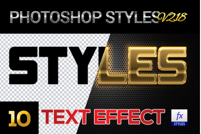 10 creative Photoshop Styles V218