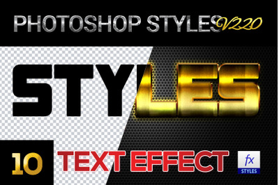 10 creative Photoshop Styles V220