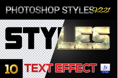 10 creative Photoshop Styles V221