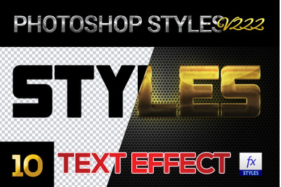 10 creative Photoshop Styles V222