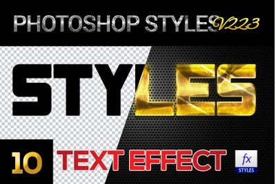 10 creative Photoshop Styles V223