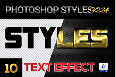 10 creative Photoshop Styles V224